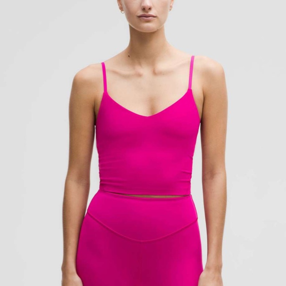 Lululemon Align Cropped Cami Tank Top *Light support, A/B Ripened Raspberry 4